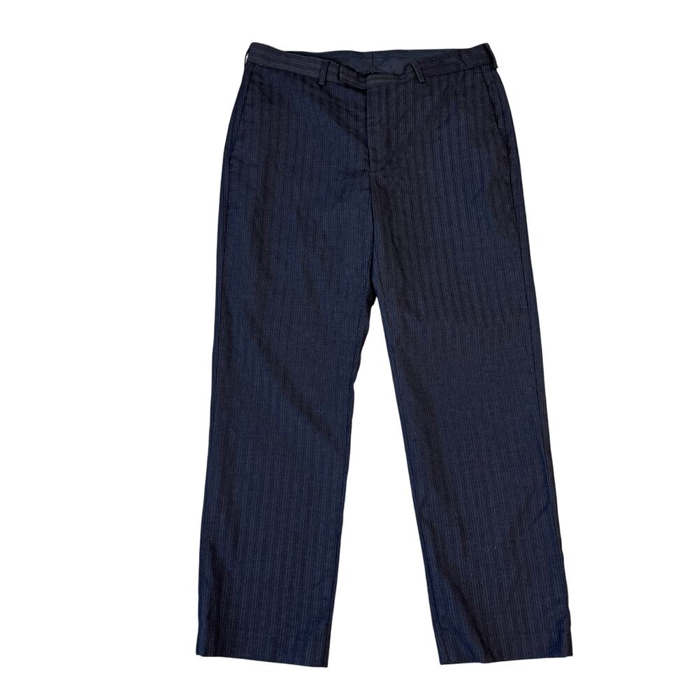 Perry Ellis Portfolio Pinstripe Workwear Straight Dress Pants US Men's 34x30